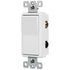 ENERLITES Single Pole Decorator Paddle Light Switch, Commercial Grade, 20A 120V-277V, Grounding Screw, Back Insert and Side Terminals, 91200-W, White