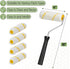 4 Inch Set, 18 1x 3X 1x 5X 5X 3X (1", 2", 3") Bates- Paint Roller pcs, Plastic Paint Tray, Disposable Tray Liners