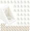 100 Pcs L Shape Bracket 20x20x15mm Plastic Nylon Right Angle Brackets with