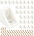 100 Pcs L Shape Bracket 20x20x15mm Plastic Nylon Right Angle Brackets with