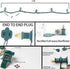 50 Count 5MM Set,Outdoor Decoration,17 Everfit Lighting Wide Angle Led Christmas Lights Led String Lights for Garden