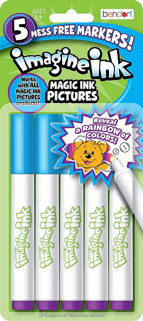 Bendon Imagine Ink 5-Pack Imagine Ink Mess Free Marker Refill (2 Pack (Total of 10))