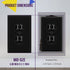 ENERLITES Duplex Receptacle Outlet Wall Plate, Gloss Finish, Mid-Size 1-Gang Electrical Outlet Cover