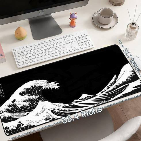 Yuhijoy (35.4" 15.7") 35.4L 15.7W inches) Mouse Pad Gaming - Desk Mat for Keyboard and Mouse - Large Mouse Pad