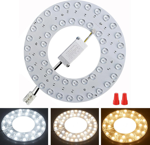 36W 3 Color Temperature LED Flush Mount Ceiling Fan Light Kit Replacement