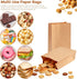 50 Pack 4 Lb 9.57" 5.12"3" BadenBach Brown Paper Lunch Bags, Small Bread Bags Bulk, Heavy Duty Kraft Paper Sacks