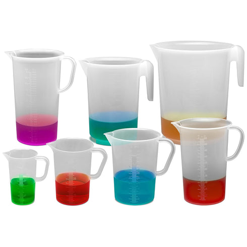 SP Bel-Art Tall Form Graduated Pitcher, 5000ml Polypropylene, 100ml Graduation