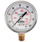 Winters Economy Utility Pressure Gauge, 2-1/2 inch Dial Size, 0-160 psi/kPa, Brass Internals, Steel Case