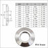 JOQWEVIEG SUS304 19-102mm (3/4"-4") Groove,19mm 50.5mm) Stainless Steel Tri Clamp End Cap - with Central Hole - Quick