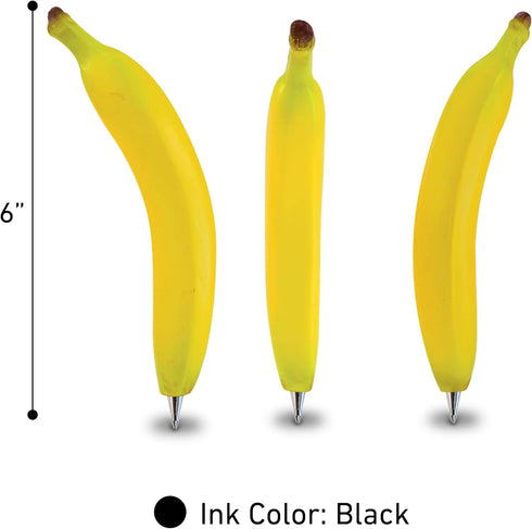 Planet Pens Banana Writing Pen - Unique Office Desk Accessories, Cool Food Novelty Pen for Adults & Kids
