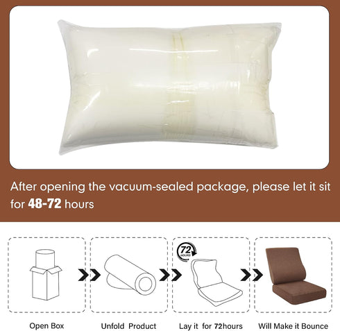 CRAURU 2-in-1 Recliner Cushions for Elderly Egg Crate Foam Seat Cushion and Ergonomic Back Support Pillow Non-Slip