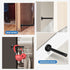 Door Stop, 5 Inch Long Black Cylindrical Door Stoppers with Rubber Bumper Tip, 2 Pack