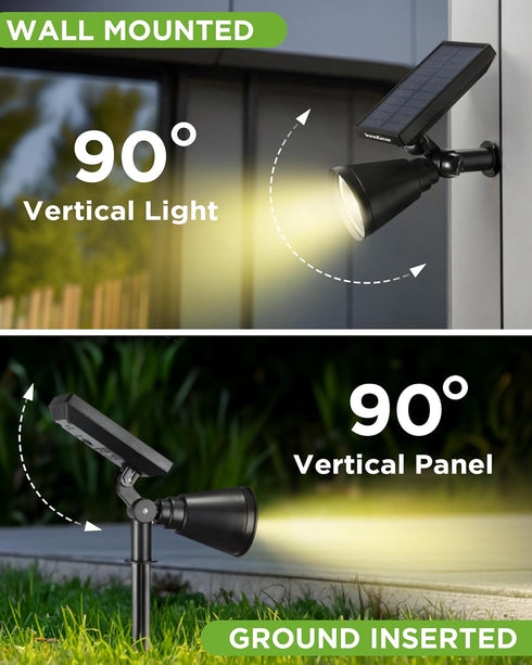 InnoGear Solar Lights Outdoor Waterproof Solar Garden Light for Outside Yard Landscape Lighting Pathway Spot Lights