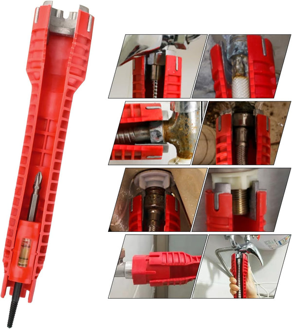 Multi-Purpose Faucet and Sink Wrench, Plumbing Tool for Installation and Repair
