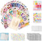 Qaxrocyn All-in-One Vision Board Kit Foldable Hard Board, 540 Pre-Cut Cards, 30 Sheets,