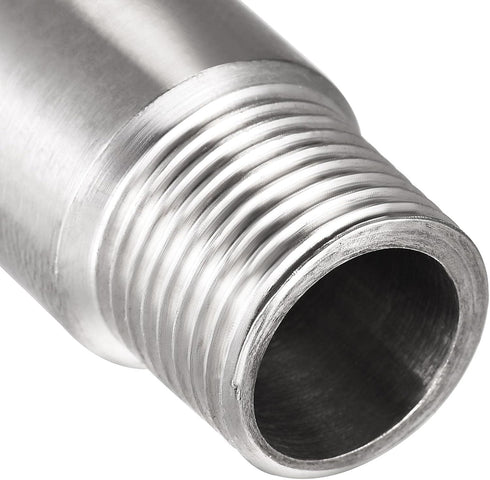 uxcell Shower Head Extension Arm, Stainless Steel 1/2PT Male to 1/2PT Female Thread 70mm Length Cast Pipe Fitting
