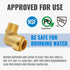 SUNGATOR 3/4 Inch Male Adapter Elbow, No Lead Brass Push-to-Connect Plumbing Fittings with Disconnect Clip, Pack of 3