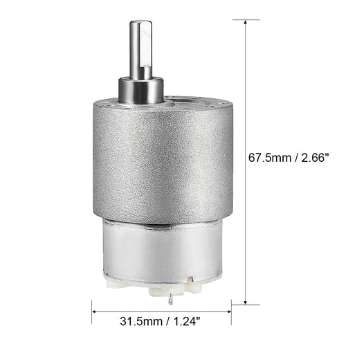 uxcell DC Motor Electric Gear Box, Gearbox 6V, 3RPM