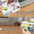 Desk Organizer with 2 Drawers, 7 Compartments & Top Tray for Makeup, Bathroom, Cute Home Organization (White)