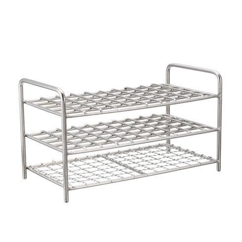 uxcell Stainless Steel Test Tube Holder Rack 50 Hole 3 Layer for 10-13mm Tubes