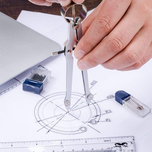 Mr. Pen Protractor and Compass Set for Geometry - Math Compass and Protractor Tools for School Supplies