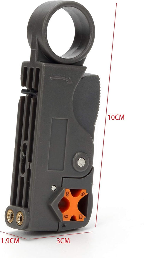 BNC RG58 Plug Crimp Connector and Striping Crimp Tool for RG58 RG59, Pack of 10
