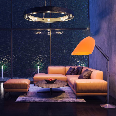5 Bulbs Yellow Decor Pcs Lamp Shade Plastic Lampshade for Table Lamp and Floor Light Replacement for Bedroom Living