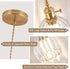 5.1Inch E26 Pendant Light Fixtures,Mini Hanging Lights Transparent Glass Vintage Pendant Light for Bedroom Living Room