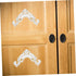 2pcs Homoyoyo Adhesive Furniture Appliques Onlays: Decorative Frame Onlay - Peel and Stick Corner Decal for Vanity