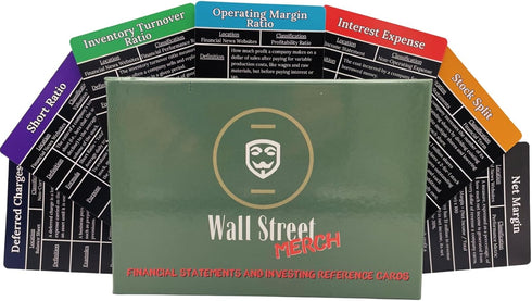 Wall Street Merch Investment Flashcards: Master Financial Statements - Learn to Analyze