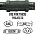 1/2" Plug Fitting, PIPE DECOR Black Malleable Iron Fittings for Standard 1/2 Inch Pipes, 10 Pack