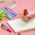 DomeStar 24PCS Lipstick Shape Creative Ballpoint Pens, Rhinestone Crystal Cute Ball Pen for Women Girls