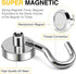 DIYMAG 150 Lbs Heavy Duty Neodymium Magnetic Hooks, 12 Packs with Strong Corrosion Protection