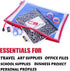 Rough Enough Clear Plastic File Folder Document Holder Bag, Zipper Pouches for Organizing A4 Paper, Office Supplies