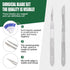 Keadic 44Pcs Scalpel Blades and Handle with #10#11#15#22 Surgical Sterile Blades for Lab Knives