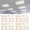 Glooglitter 4 Pcs Boho Rainbow Fluorescent Light Covers for Classroom Magnetic Light Covers