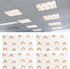 Glooglitter 4 Pcs Boho Rainbow Fluorescent Light Covers for Classroom Magnetic Light Covers