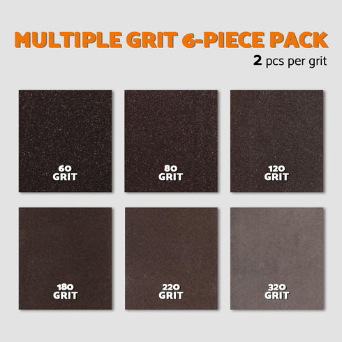 6 Pack 60 80 120 180 220 320 Set Sanding Sponge by S&F STEAD & FAST, Sanding Blocks for Wood Drywall Metal Coarse