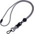 Wisdompro 2 Pack of 23 inch Durable Round Cord Heavy Duty Lanyard with Breakaway Buckle for ID Card and Keys