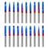 Hakkin 20 Pcs Carbide Rotary Burrs Set, End Mill CNC Router Bit,
