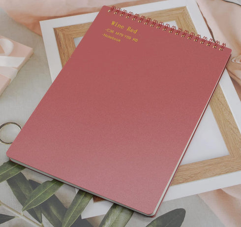 Yansanido Top Bound Spiral Notebook, 4 Pcs B5 Size, 9.8 Inch x 6.9 Inch, College Ruled Paper, 80 Sheets (4 Pcs)