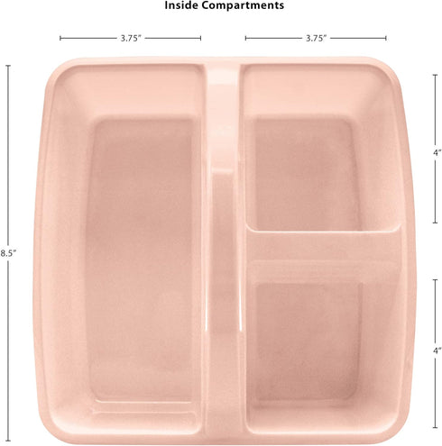 Teacher Created Resources Blush Portable Plastic Storage Caddy, 6-Pack for Classrooms and Office Organization, 3