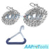 AAProTools Set 30, 60 Inch Durable Cow OB Apparatus Leg Catch (OB Handle & Chain), Goat Forceps, Cattle Delivery