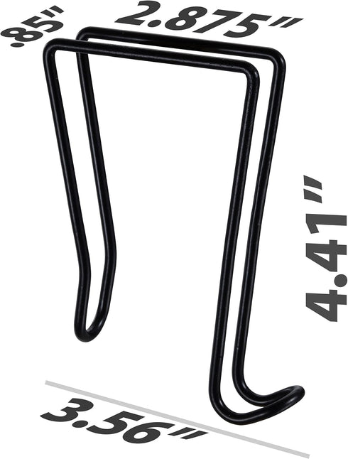 Officemate Wire Cubicle Hook, Black, Fits Partitions Up to 2.5-Inch (22007)