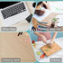 PIPRE 9.9x25,2mm Clear Table Protector, Thick Ultra Smooth Vinyl, Clear Table Mat for Bedroom Dresser, Table Cover