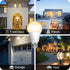Torkase Outdoor Dusk to Dawn Light Bulbs, 12W (100W Equivalent), 3000K Warm White, E26 A19 Automatic Sensor LED Bulbs
