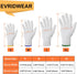 Evridwear Cotton Polyester String Knit Safety Work Gloves, 12 Pairs for Men & Women, Large