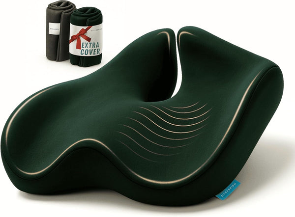 Orthopedic Coccyx Cushion for Tailbone Pain Relief, Sciatica and Back Pain -