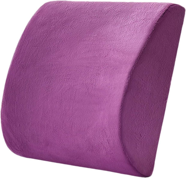 Generic Lumbar Support Pillow - Memory Foam Orthopedic Back Cushion, Breathable Travel Seat