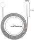 Extra-Thick 61-Inch Drain Brush, Stronger Spring Stainless Steel and Nylon Pipe Cleaner for Flexible, Curved & Slim